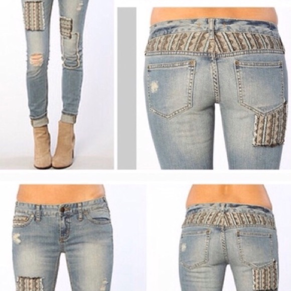 Free people Indigo Baja patch skinny jeans - Picture 10 of 10